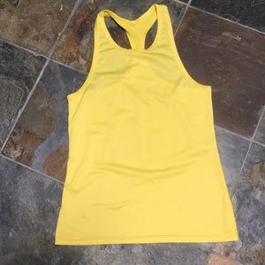 Yellow Mesh Racer Tank